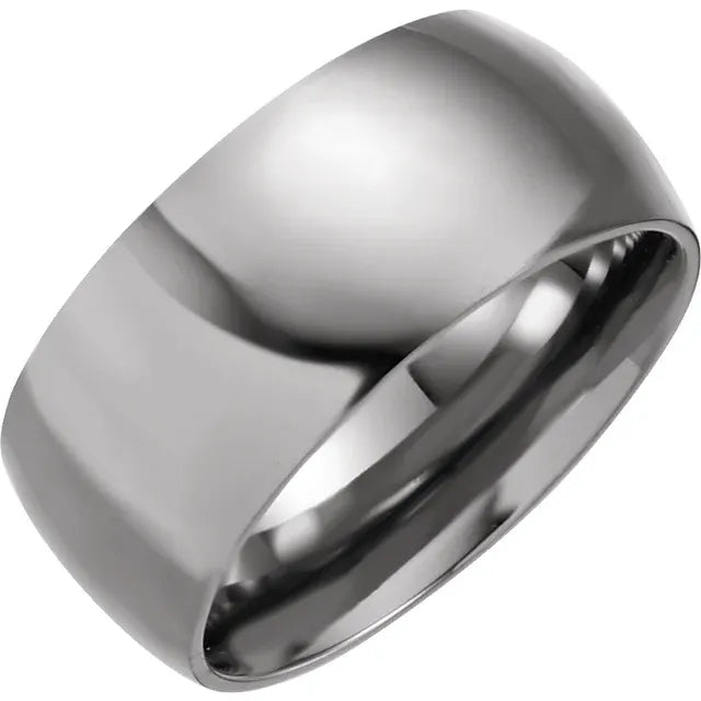 Titanium Domed Polished Band