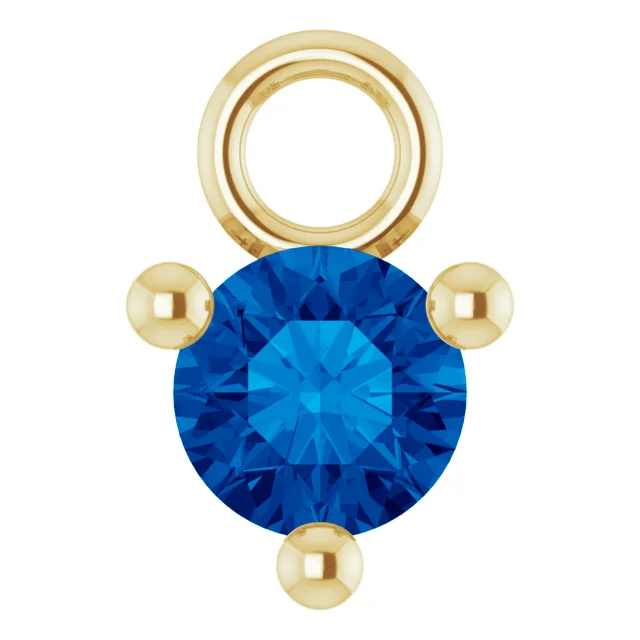 3-Prong Natural Stone Dangle