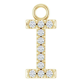 Large Diamond Letter Dangle