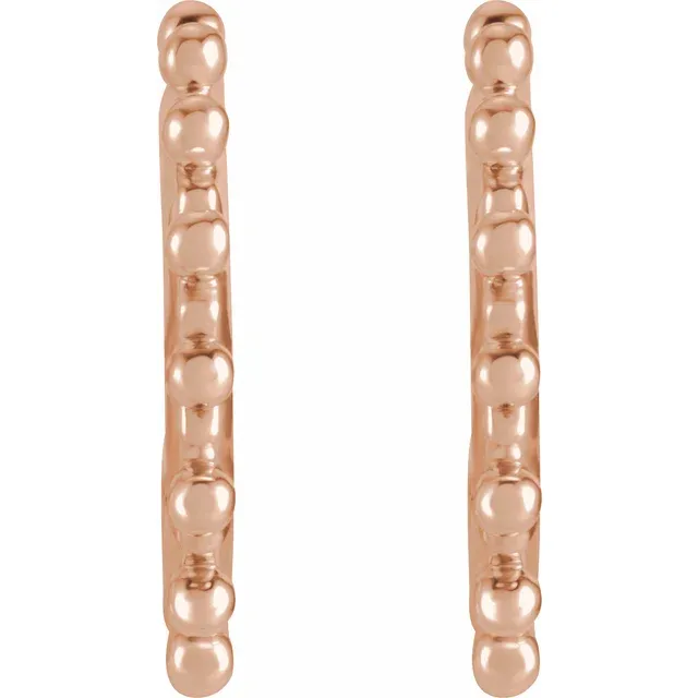 Beaded Hoop Earrings