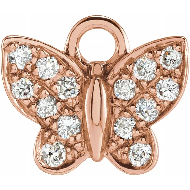 Diamond Butterfly Dangle