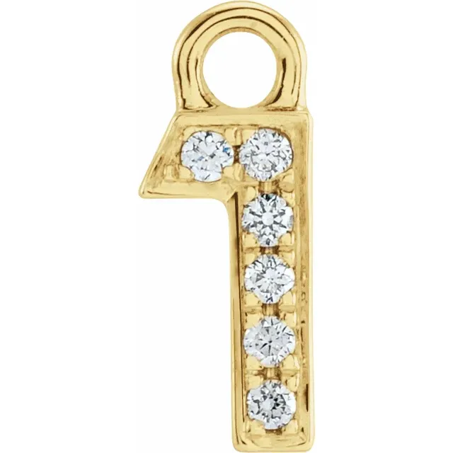 Diamond Number Dangle