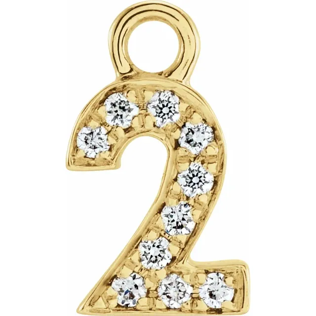 Diamond Number Dangle