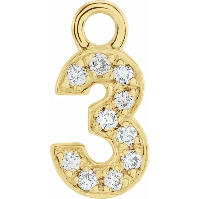 Diamond Number Dangle