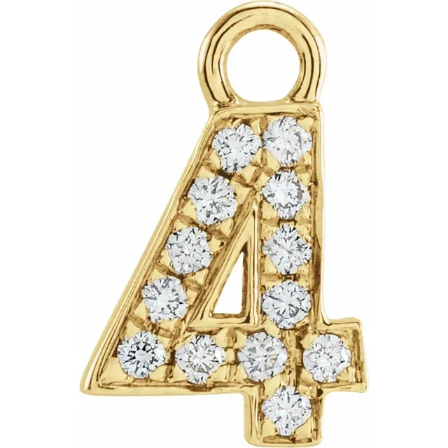 Diamond Number Dangle