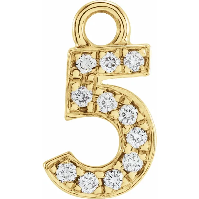 Diamond Number Dangle