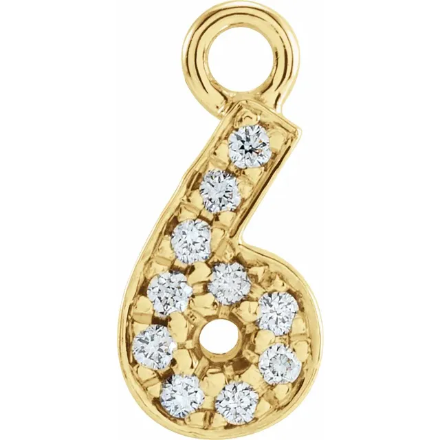 Diamond Number Dangle