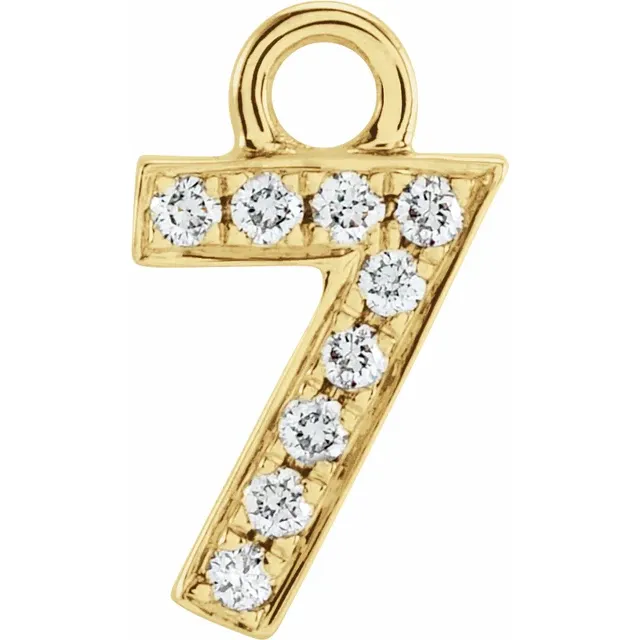 Diamond Number Dangle