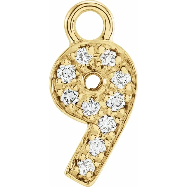 Diamond Number Dangle