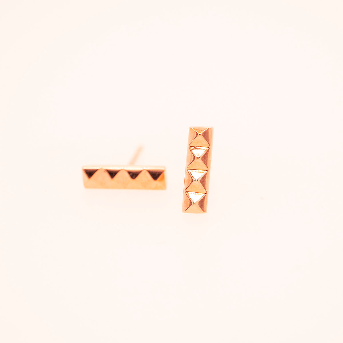 Pyramid Bar Earrings